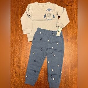 Carter's Blue Penguin Print Joggers